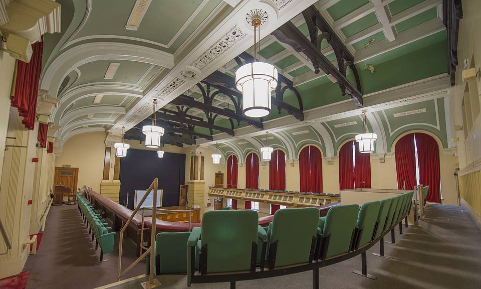 Image of Birkenhead Town Hall Council Chambers installation