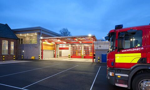 Image of the Carlton Fire Station, Nottinghamshire installation.