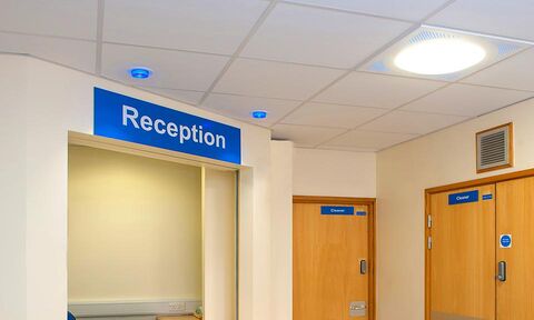 Image of the Royal Stoke University Hospital installation.
