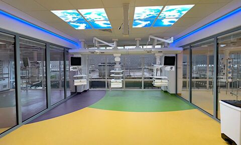 Image of the Southampton General Hospital, PICU installation.